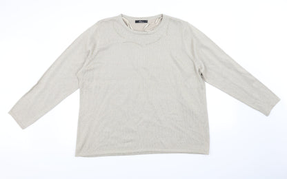 Additional front view of BLM women’s gold jumper, size XL