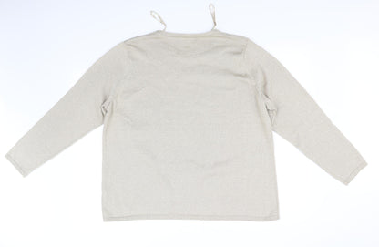 Back view of BLM women’s gold jumper, size XL