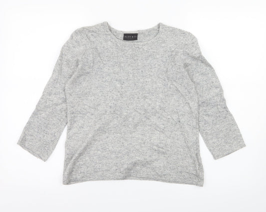 Alex & Co Womens Grey  Knit Pullover Jumper Size 8