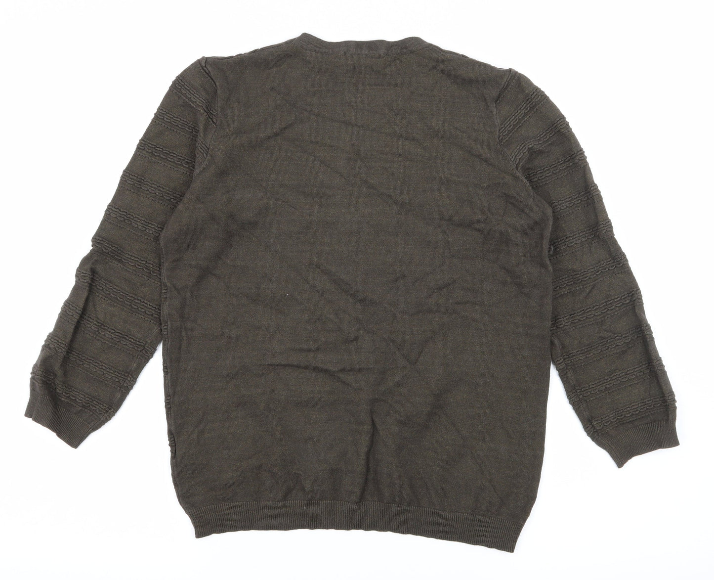 Warehouse Womens Brown  Knit Pullover Jumper Size 12