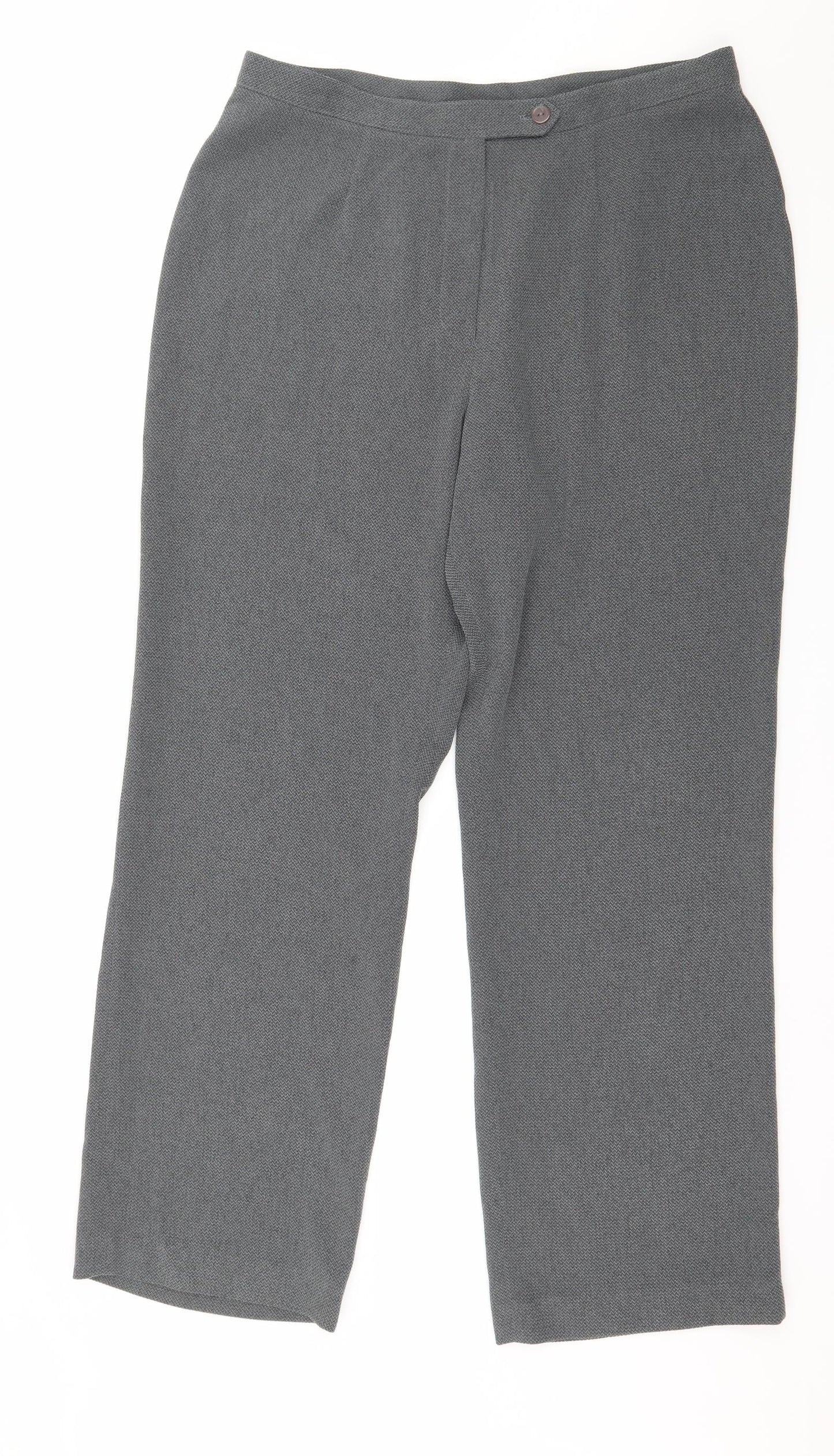 Principles Womens Grey   Trousers  Size 16 L28 in