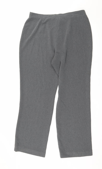 Back view of Principles women’s grey trousers, size UK 16, 28-inch leg