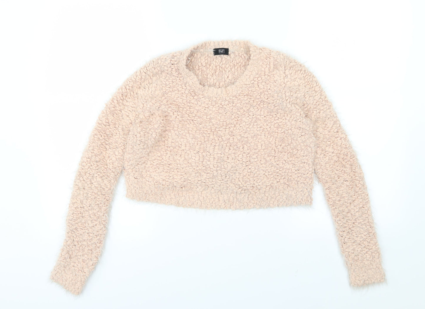 F&F Womens Pink  Knit Pullover Jumper Size 6