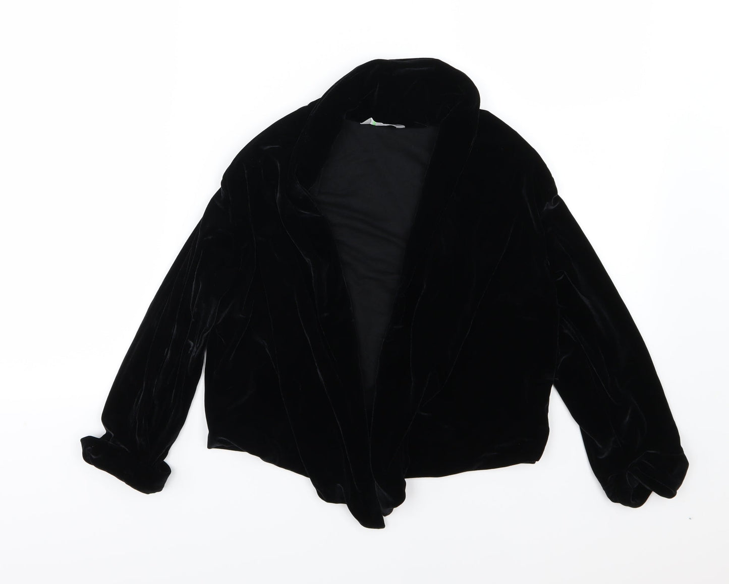 Marks and Spencer Womens Black  Velour Jacket Blazer Size 10
