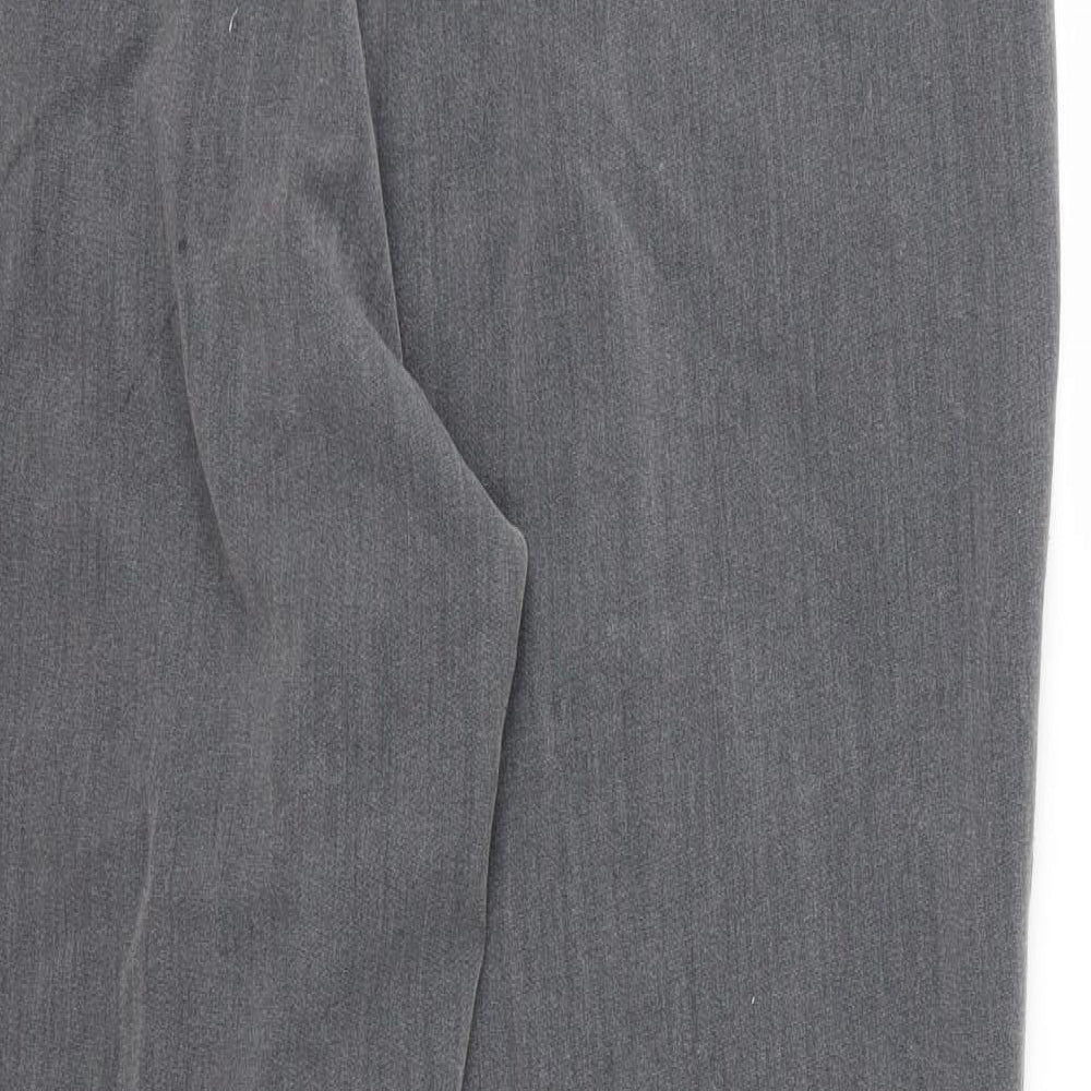 Vida Vi Womens Grey  Rayon Trousers  Size 14 L28 in