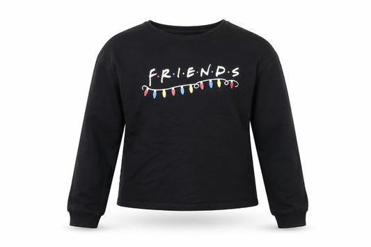 George Girls Black  Jersey Pullover Sweatshirt Size 12-13 Years  - Friends