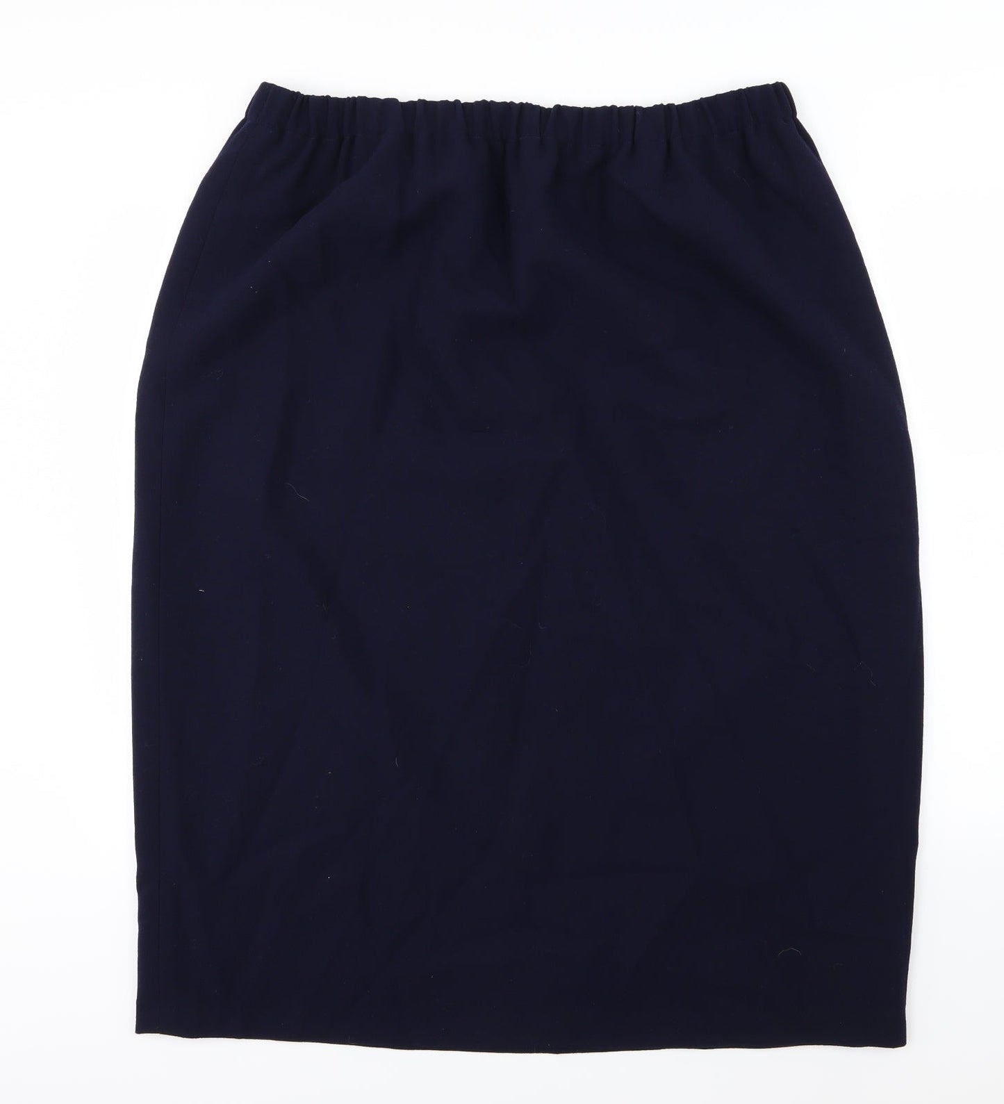 Preworn Womens Blue  Rayon Straight & Pencil Skirt Size 40 in
