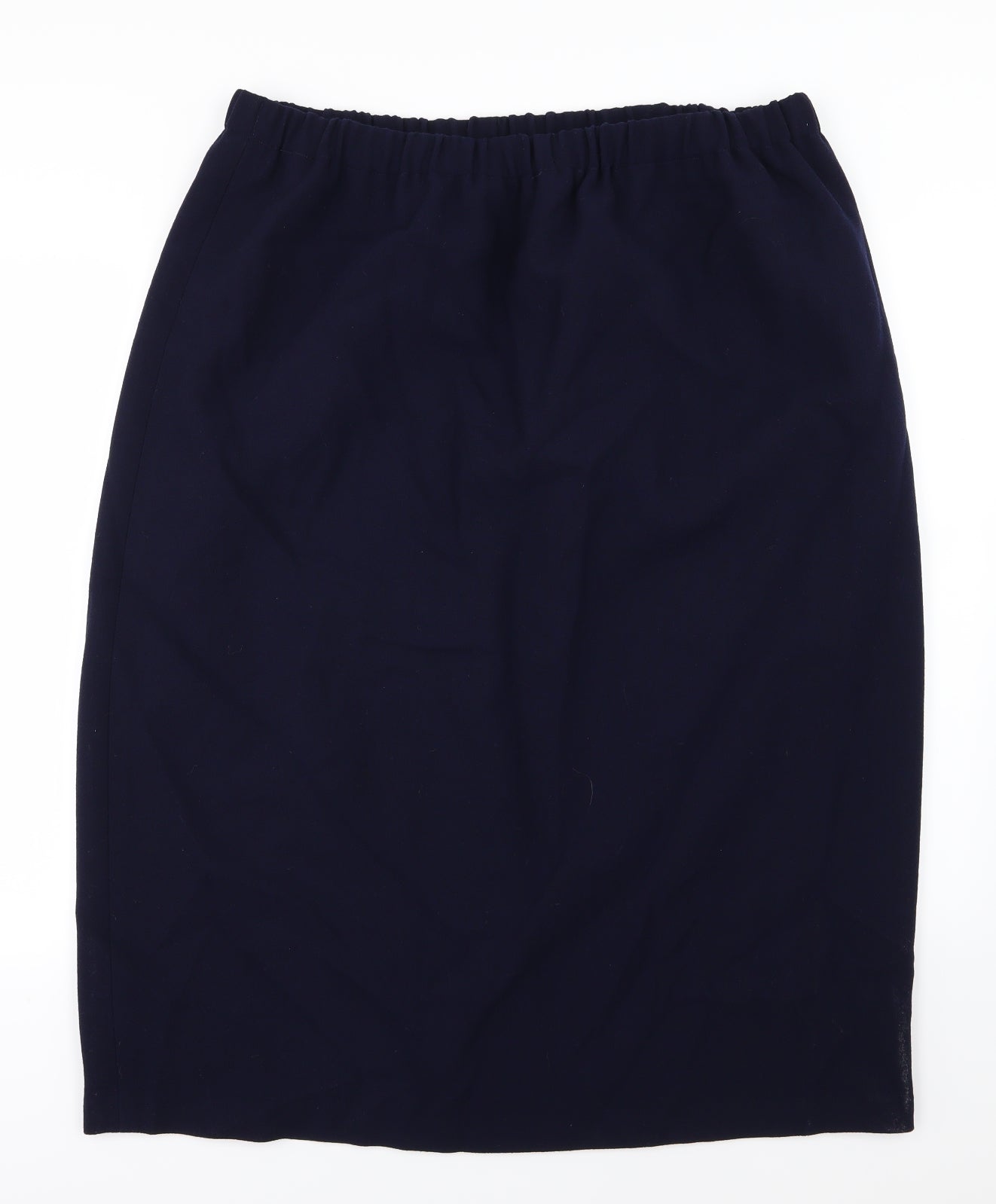 Preworn Womens Blue  Rayon Straight & Pencil Skirt Size 40 in