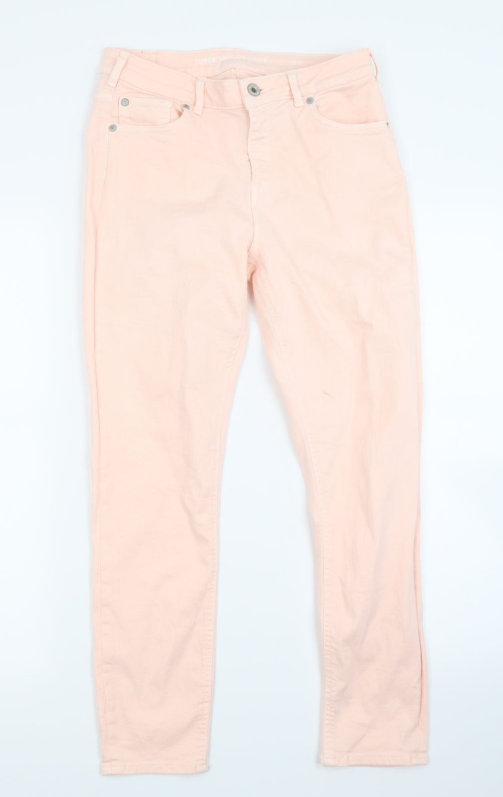 Jack Wills Womens Pink  Denim Skinny Jeans Size 29 L25 in