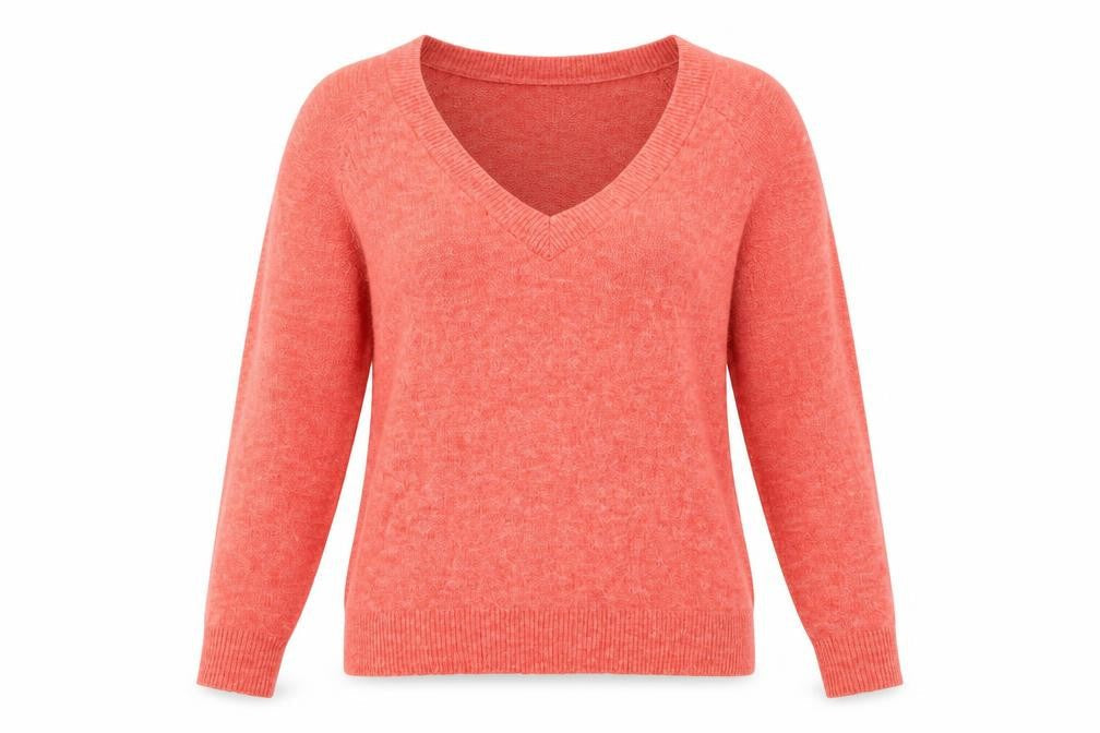 H&M Womens Orange  Knit Pullover Jumper Size XS