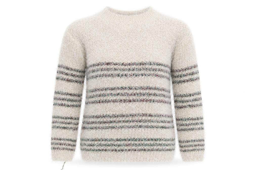 Best Live Womens Beige Striped  Pullover Jumper Size L