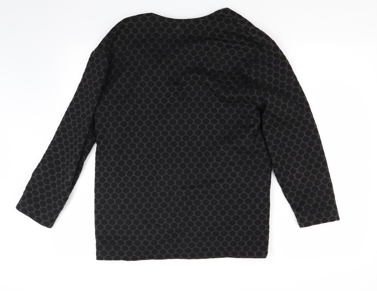 Preworn Womens Grey Polka Dot  Jacket Coat Size XS