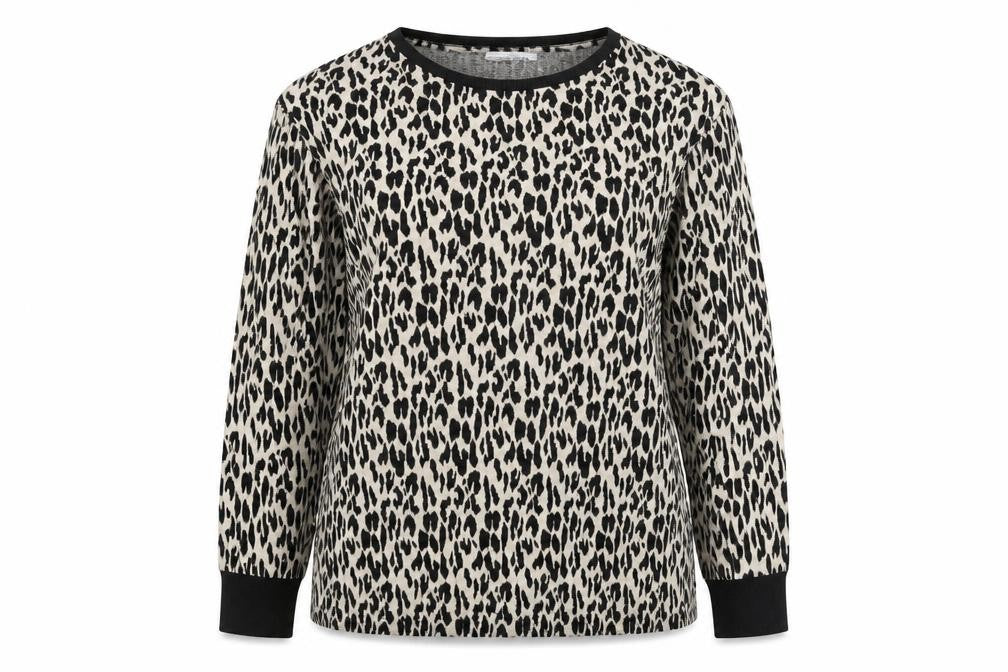 Papaya Womens Beige Animal Print  Pullover Jumper Size 12
