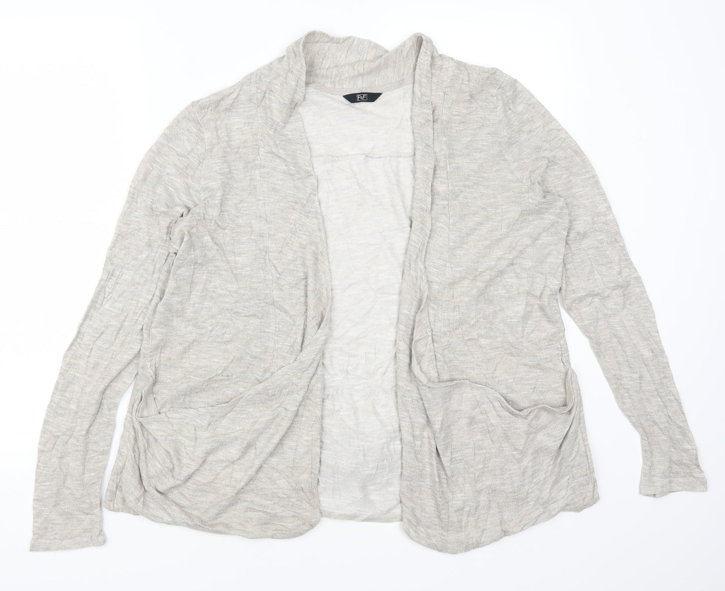 F&F Womens Beige   Cardigan Jumper Size 16