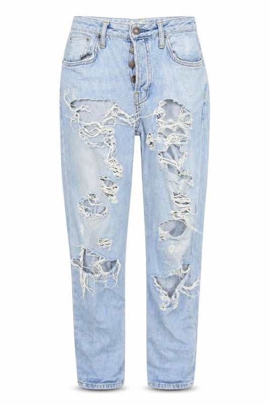 Topshop Womens Blue  Denim Mom Jeans Size 25 in L27 in