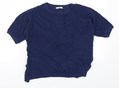 Additional front view of Tu women’s blue jumper, size UK 12