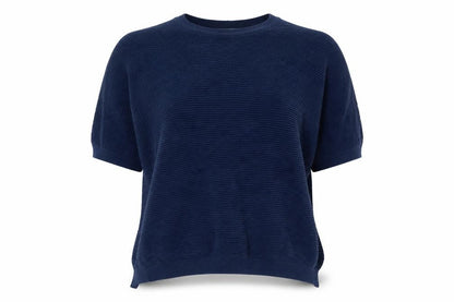Front view of Tu women’s blue jumper, size UK 12