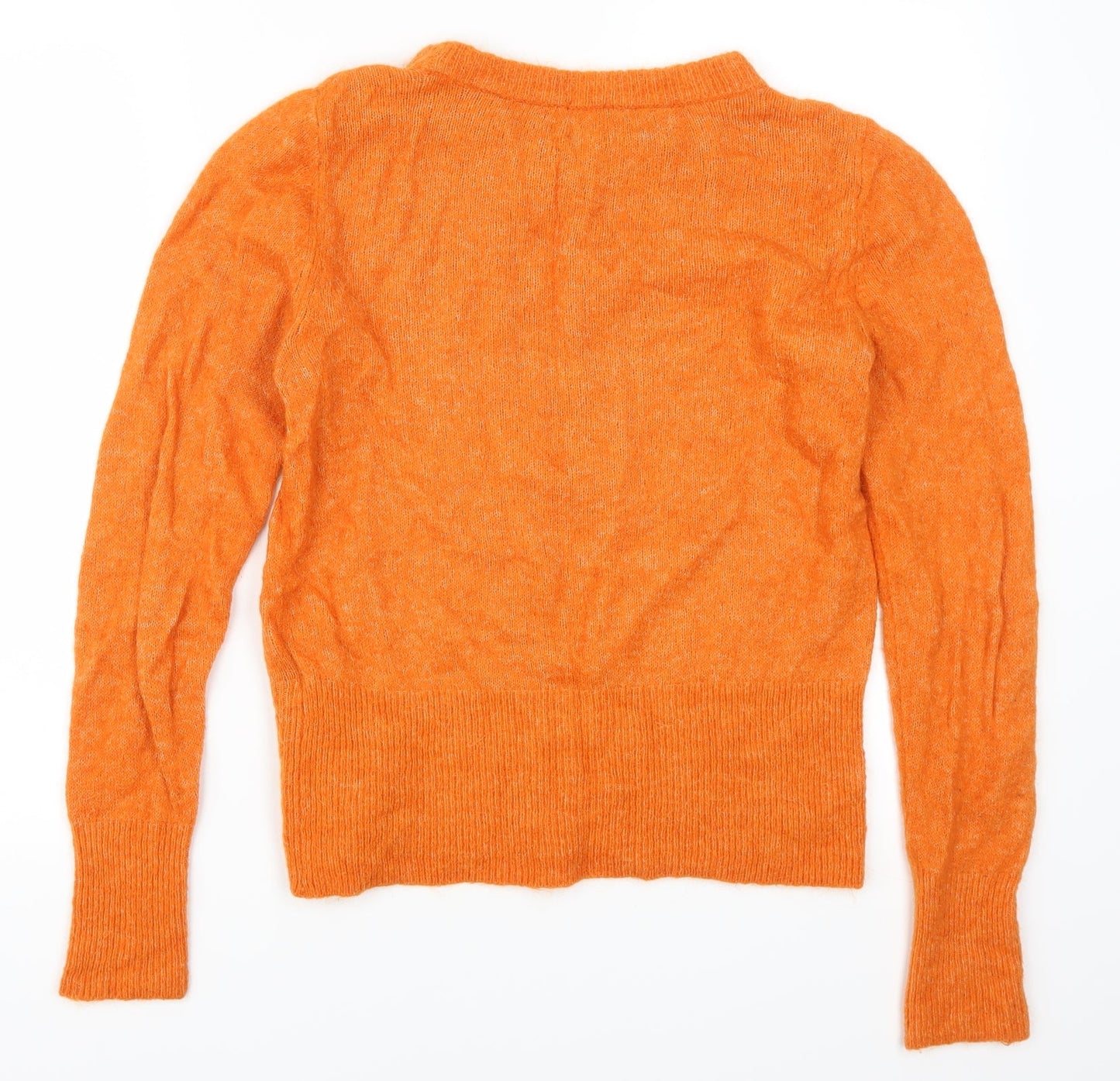 H&M Womens Orange   Pullover Jumper Size S