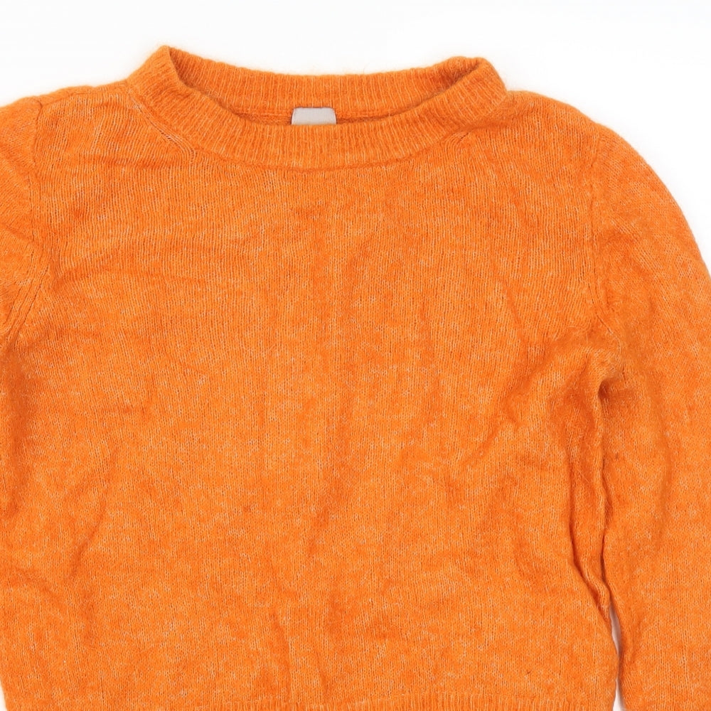H&M Womens Orange   Pullover Jumper Size S