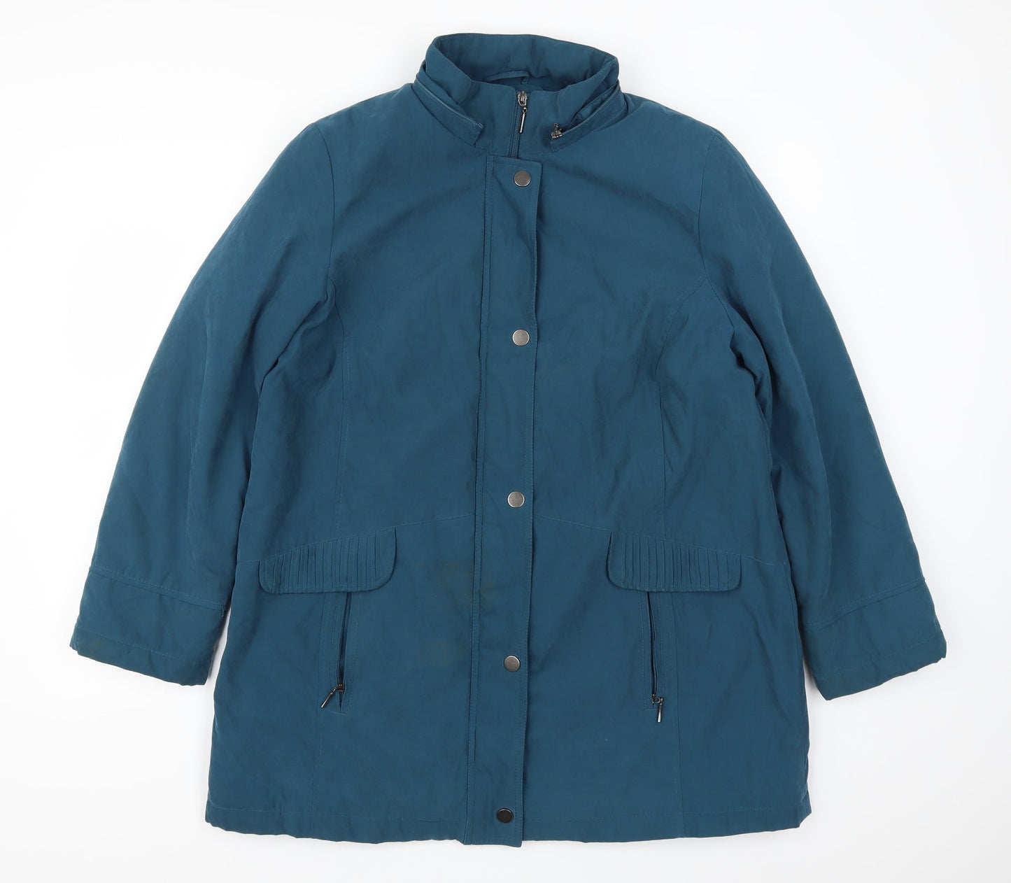 Bonmarché Womens Blue   Overcoat Coat Size M