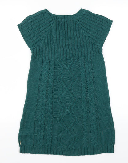 Back view of Boysens women’s green jumper, size UK 6