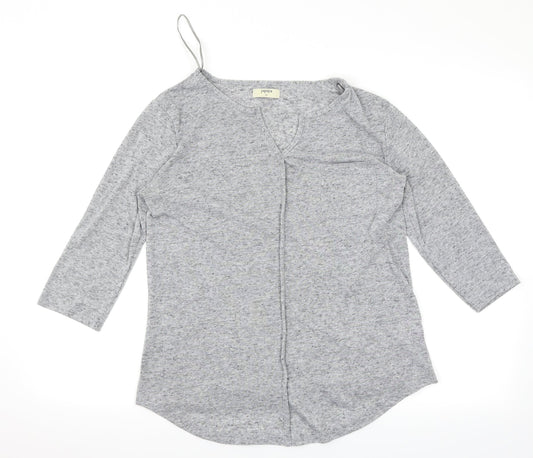 Papaya Womens Grey   Basic T-Shirt Size 12