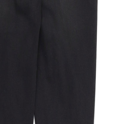 Brand and care label for Tu women’s black skinny jeans, size UK 8