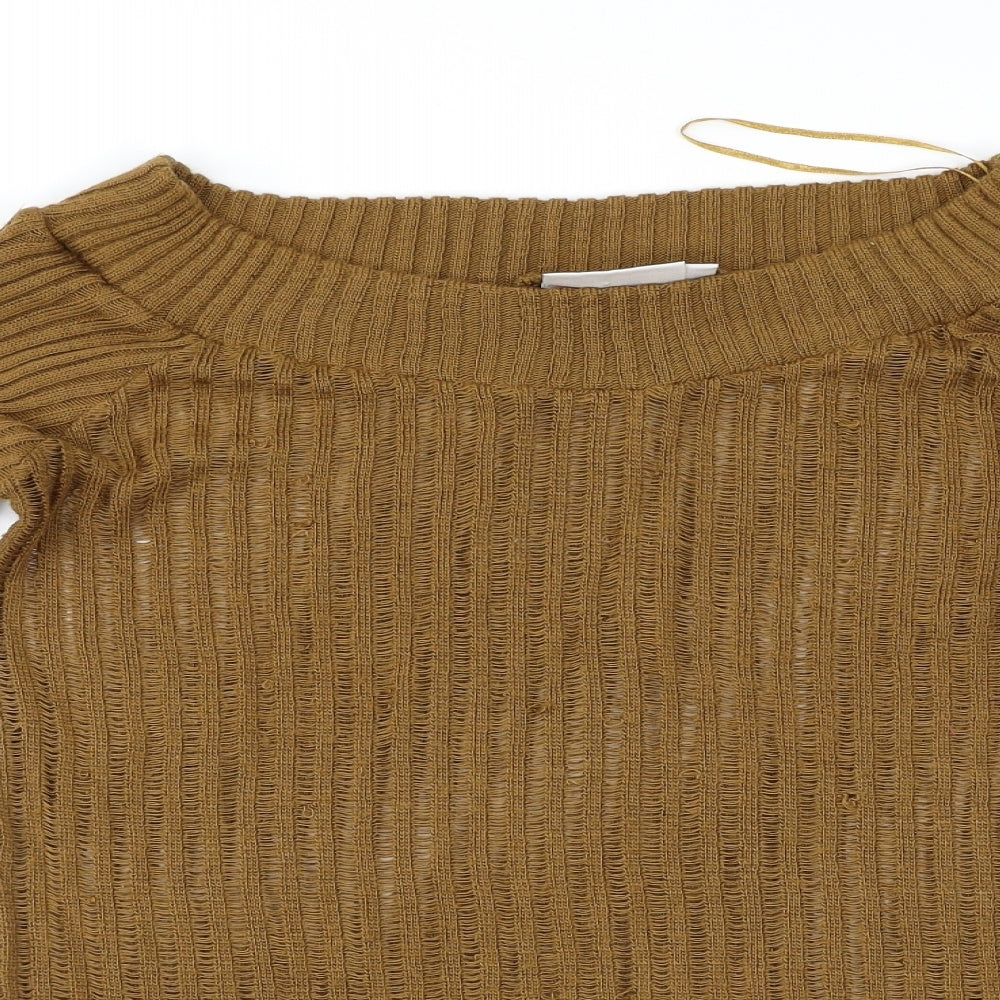 H&M Womens Brown   Pullover Jumper Size M