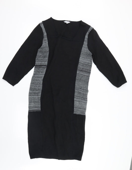 Per Una Womens Black   Shirt Dress  Size 14