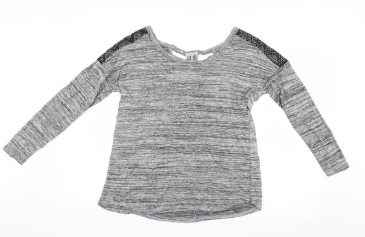 Charlotte Russe Womens Grey   Basic T-Shirt Size M