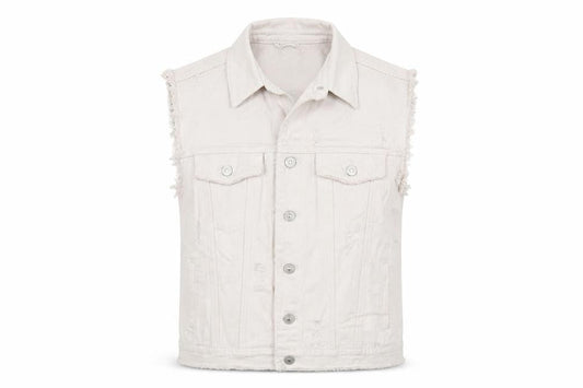 Front view of River Island women’s white jacket, size UK 10