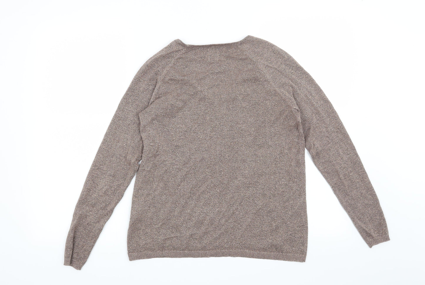St Tropez Womens Brown   Pullover Jumper Size M