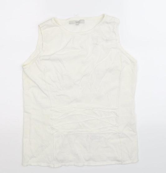 NEXT Womens White   Basic Tank Size 12