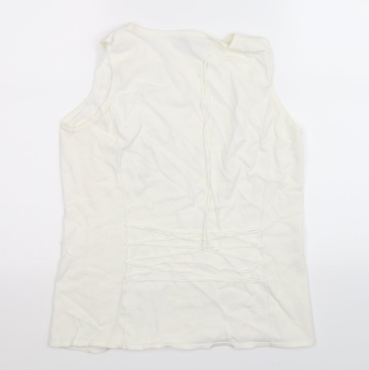NEXT Womens White   Basic Tank Size 12
