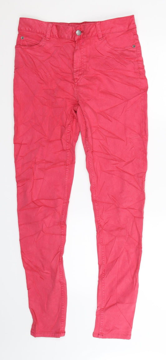 Marks and Spencer Womens Pink  Denim Jegging Jeans Size 10 L30 in