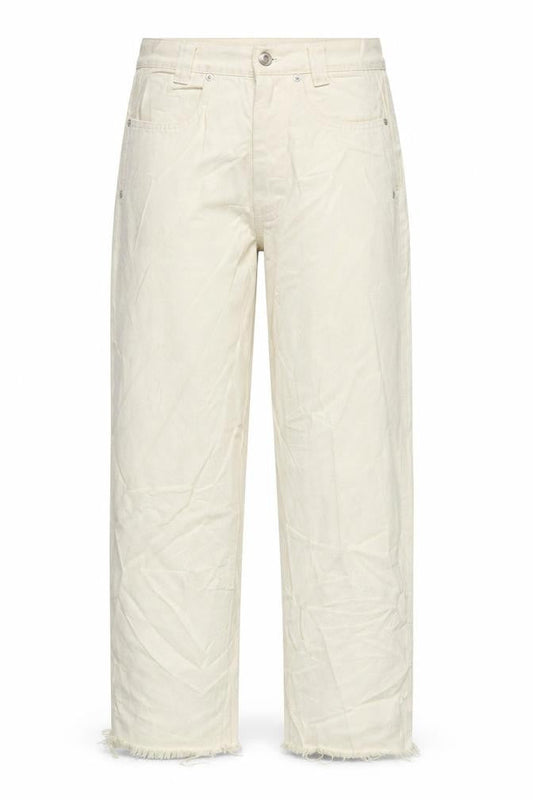Front view of V&Co women’s yellow denim straight jeans, size UK 28, in, 27-inch leg