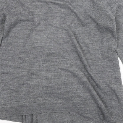 Brand and care label for George women’s grey knit cardigan jumper, size UK 10