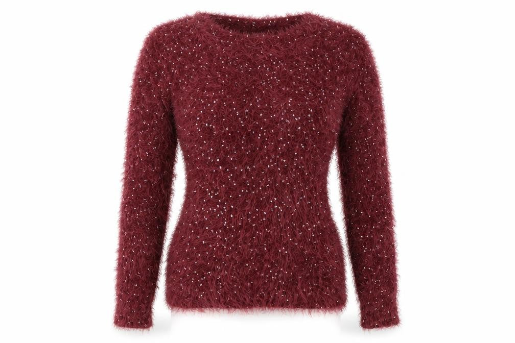Inspire Womens Brown  Knit Pullover Jumper Size L