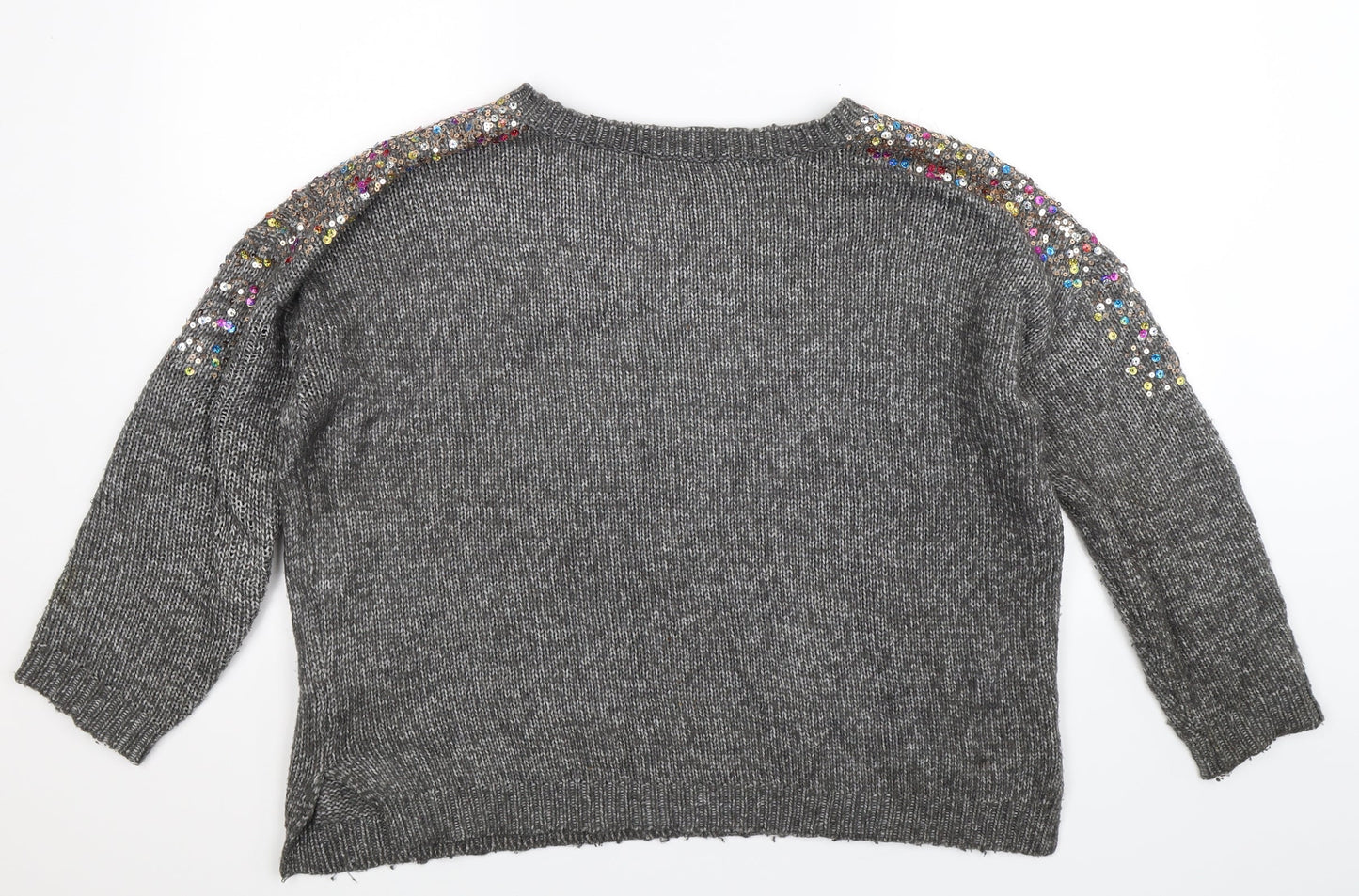George Womens Grey  Knit Pullover Jumper Size M  - Oversized