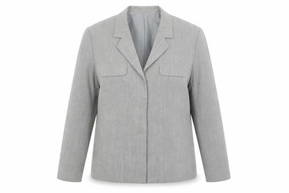 Front view of Next women’s grey jacket blazer, size UK 14