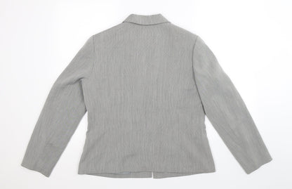 Back view of Next women’s grey jacket blazer, size UK 14