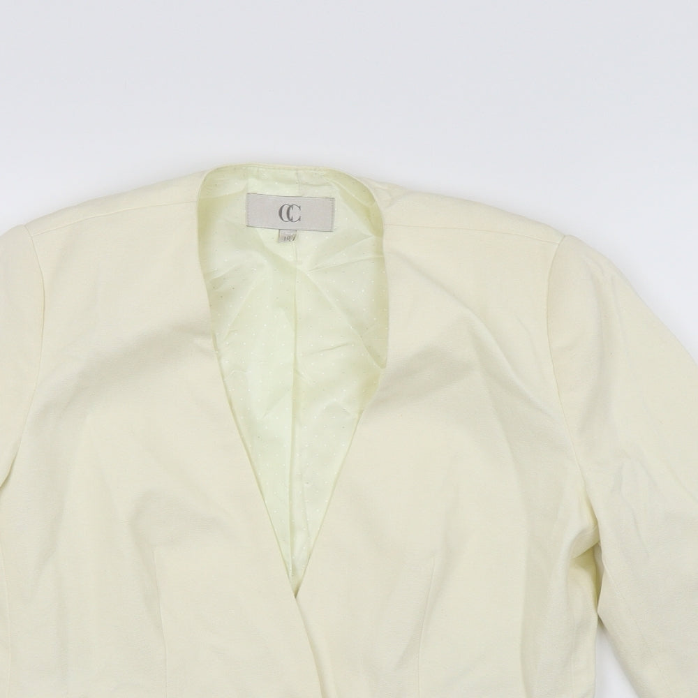 CC Womens White   Jacket Blazer Size 10