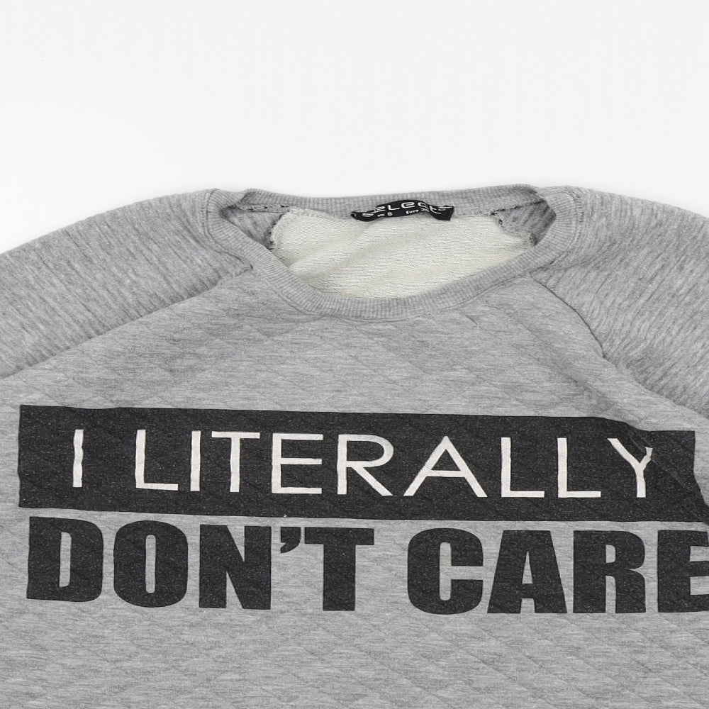 Select Womens Grey   Pullover Jumper Size 8