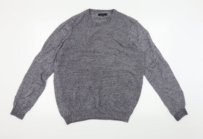 Front view of New Look men’s blue jumper, size XL