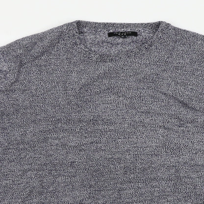 Close-up detail of New Look men’s blue jumper, size XL