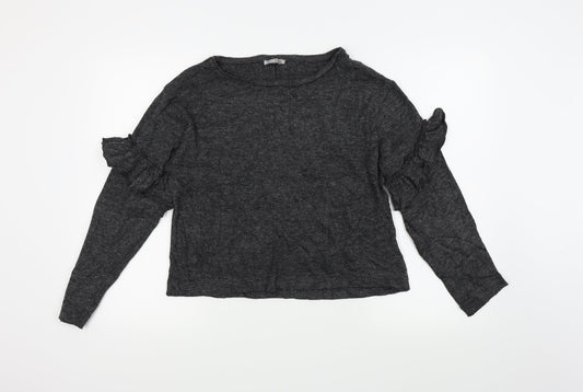 Zara Womens Grey   Pullover Jumper Size S