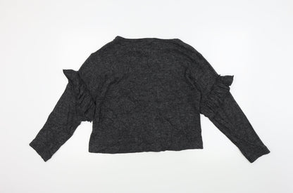 Back view of Zara women’s grey jumper, size S