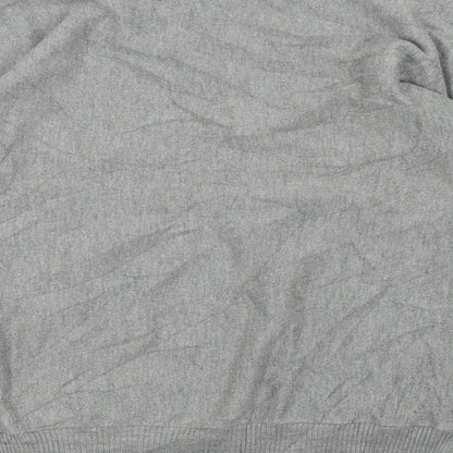 Brand and care label for Linea women’s grey animal print jumper, size S