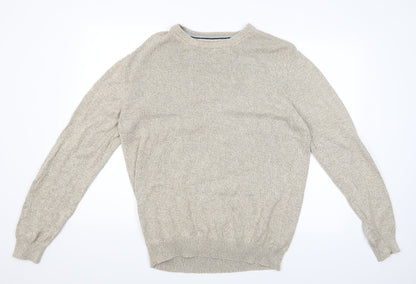 Additional front view of Lincoln men’s ivory knit jumper, size L
