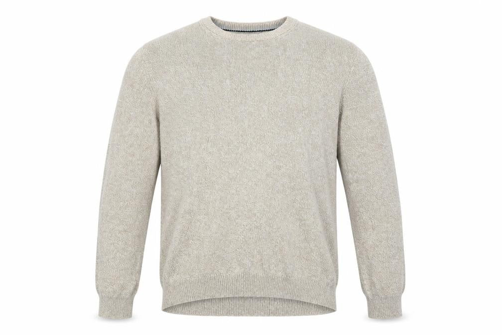 Lincoln Mens Ivory  Knit Pullover Jumper Size L